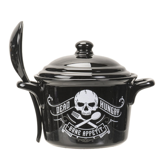Bone Appetitt Soup Bowl With Serving Spoon