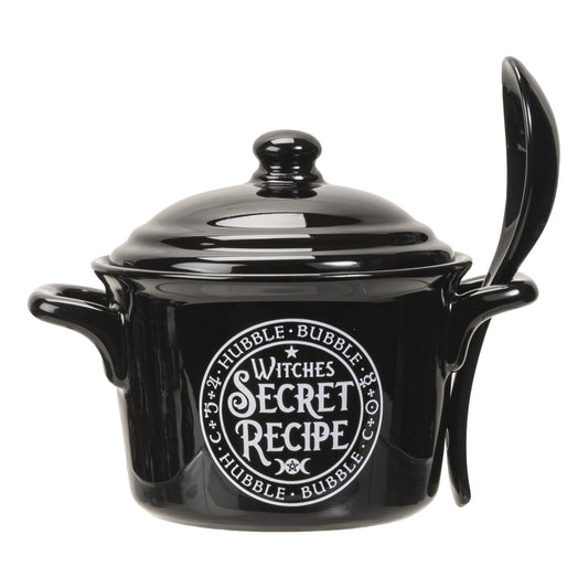 Witches Secret Recipe Serving Pot with Spoon