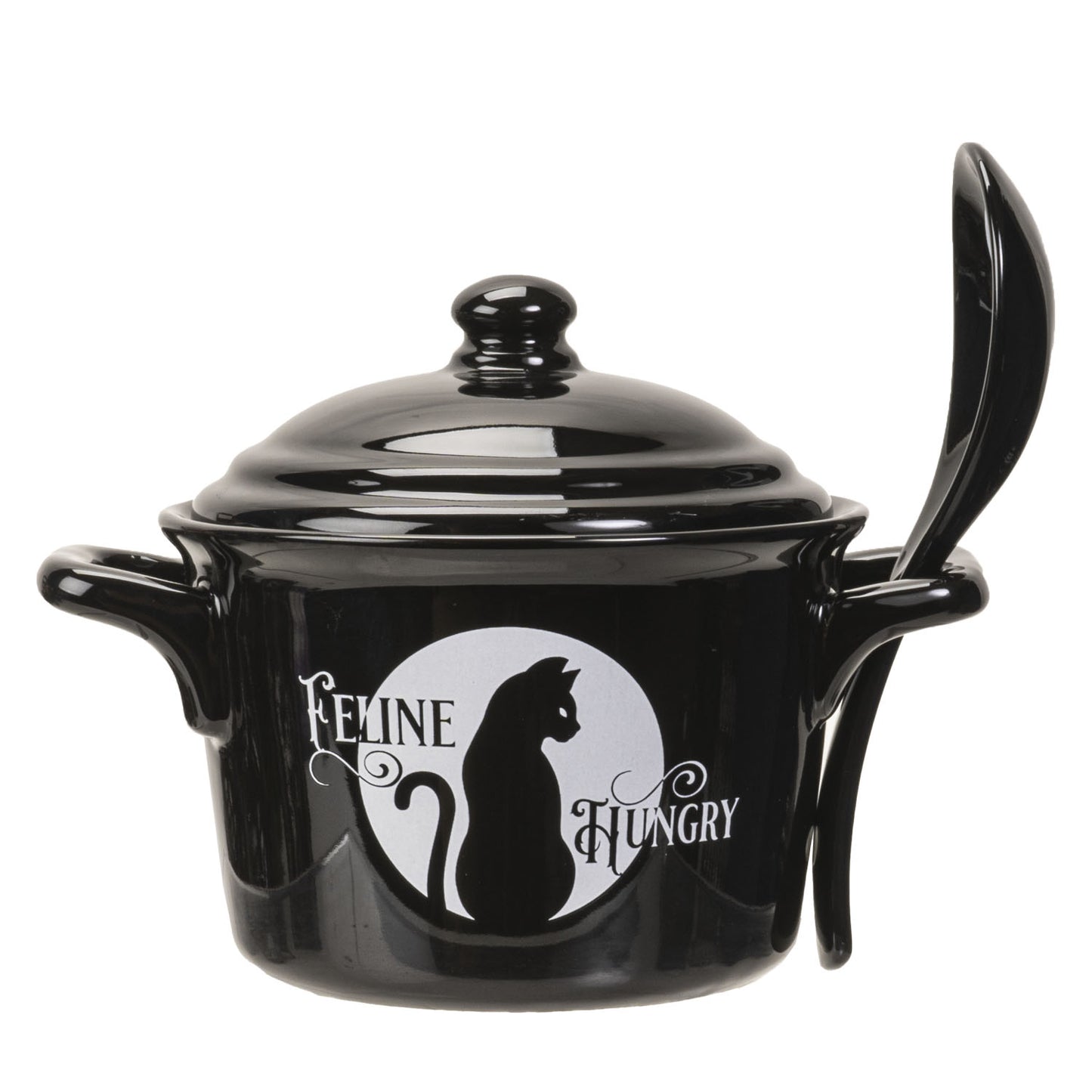 Feeling Hungry Soup Bowl With Serving Spoon