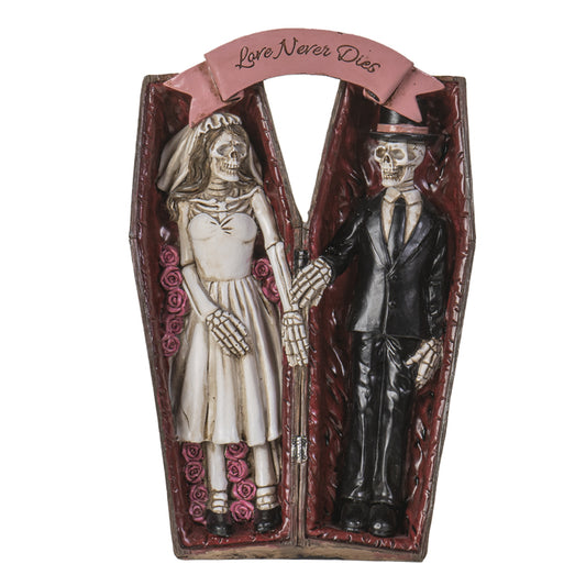 Love Never Dies Coffin Couple Figurine