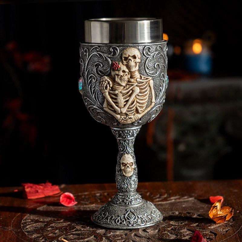 Skeleton Couple Goblet