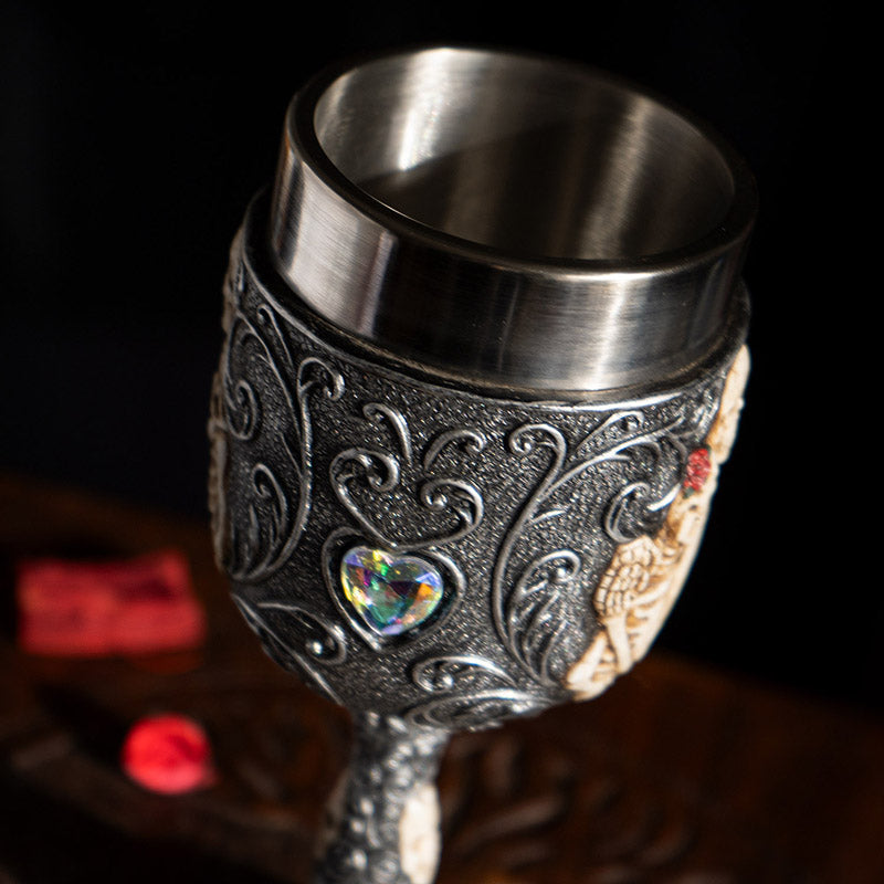 Skeleton Couple Goblet