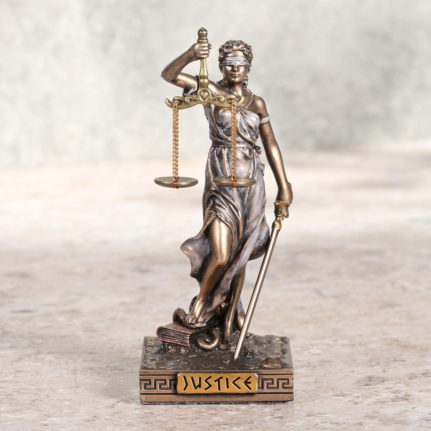Lady Justice Greek Goddess Resin Miniature Figurine