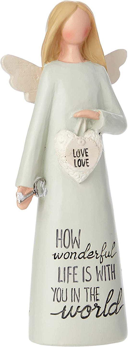 How Wonderful Life Is With You In The World Angel Figurine