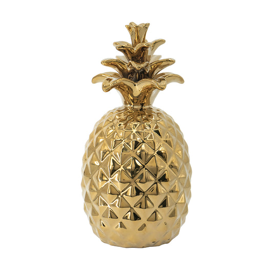 4x7" Pineapple Accent, Gold Modern Accents