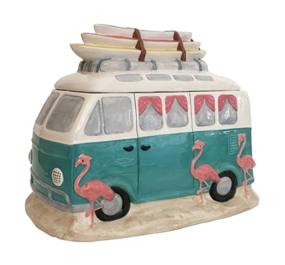 Flamingo Camp Van Cookie Jar