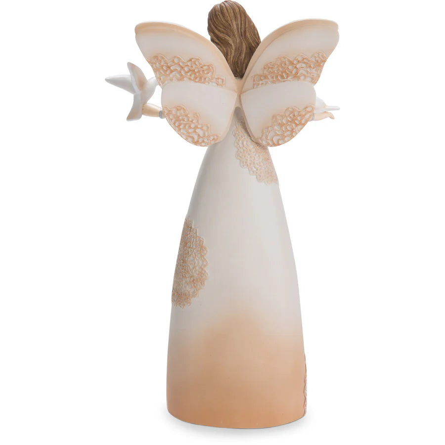 Serenity 9" Angel Holding Doves