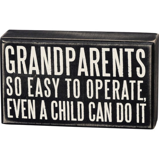 Grandparents Box Sign