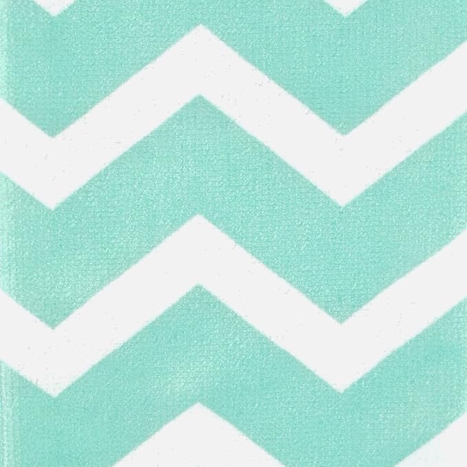 Aqua Chevron Dishtowel Set/4