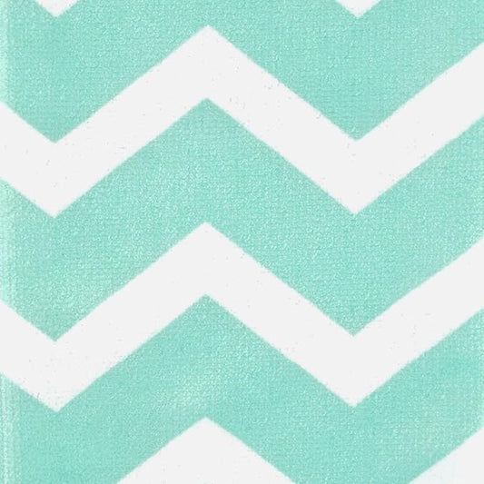 Aqua Chevron Dishtowel Set/4