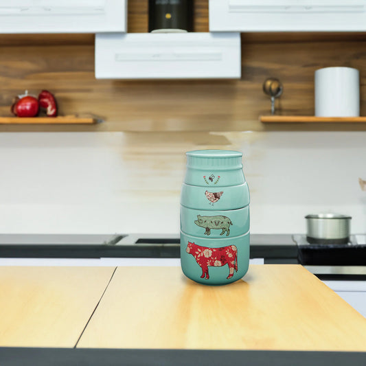 Farm Animals 6" x 3.5" Stacked Measuring Cups