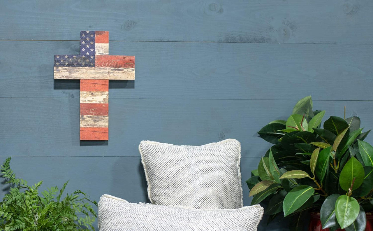 Cross - American Flag