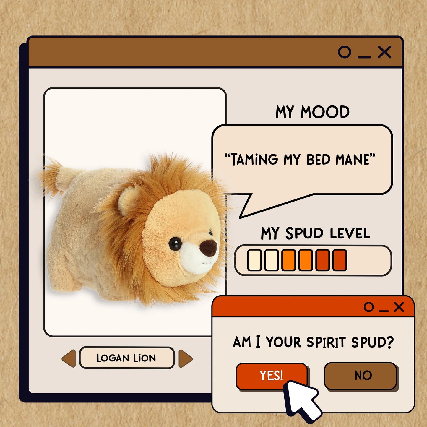 Spudsters - 10" Logan Lion