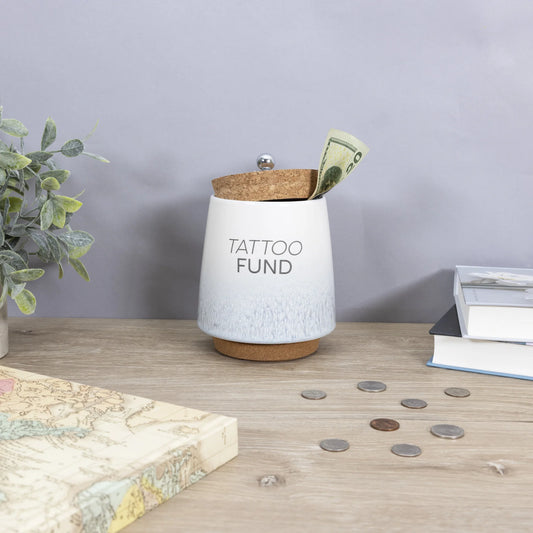 Tattoo 6.5" Ceramic Savings Bank
