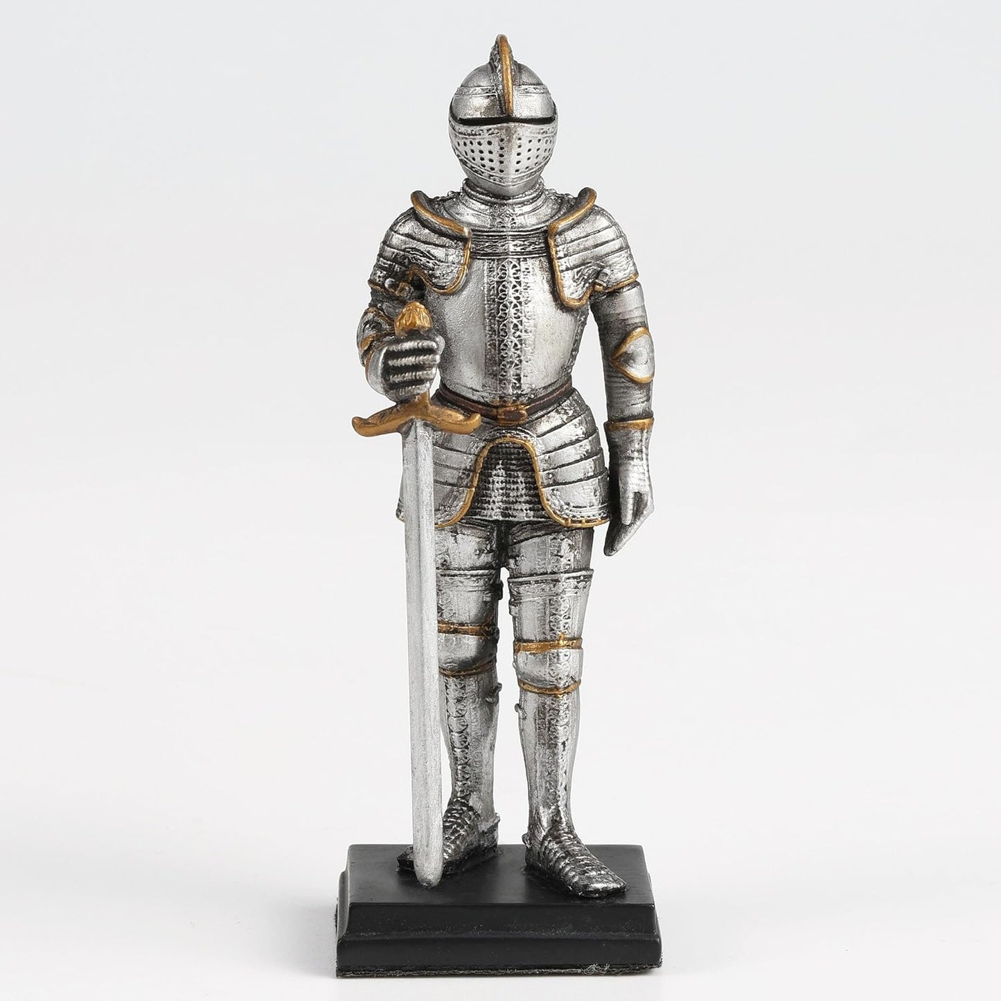 Medieval Knight Armor Sword Stance