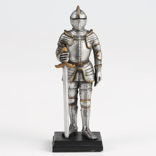 Medieval Knight Armor Sword Stance