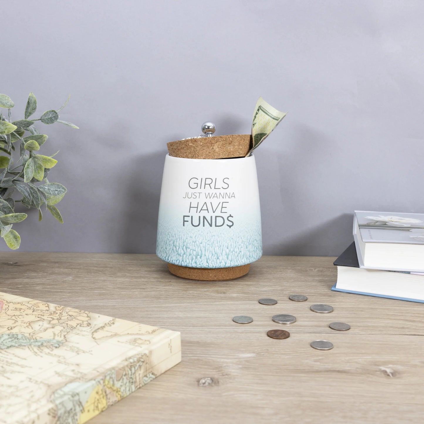 Girls 6.5" Ceramic Savings Bank