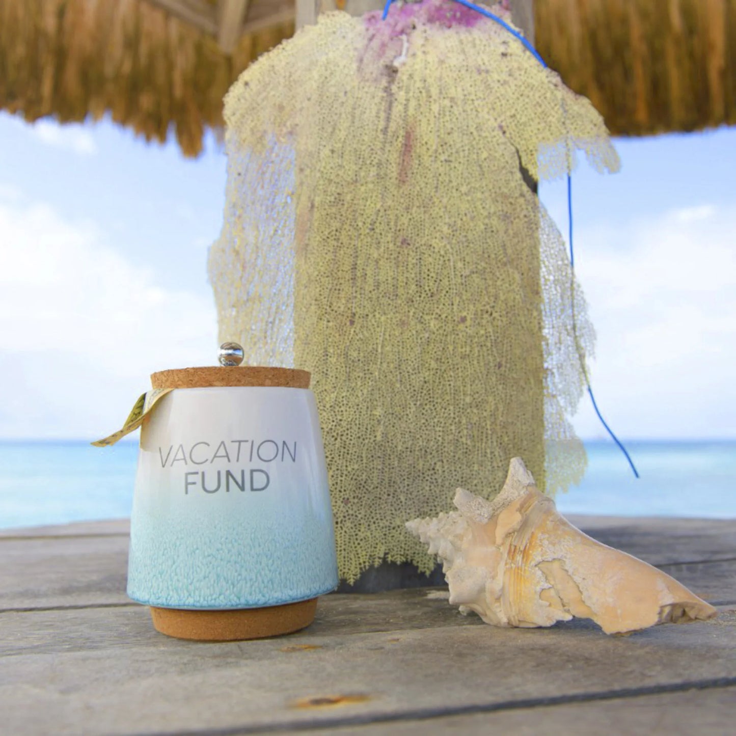 Vacation 6.5" Ceramic Savings Bank