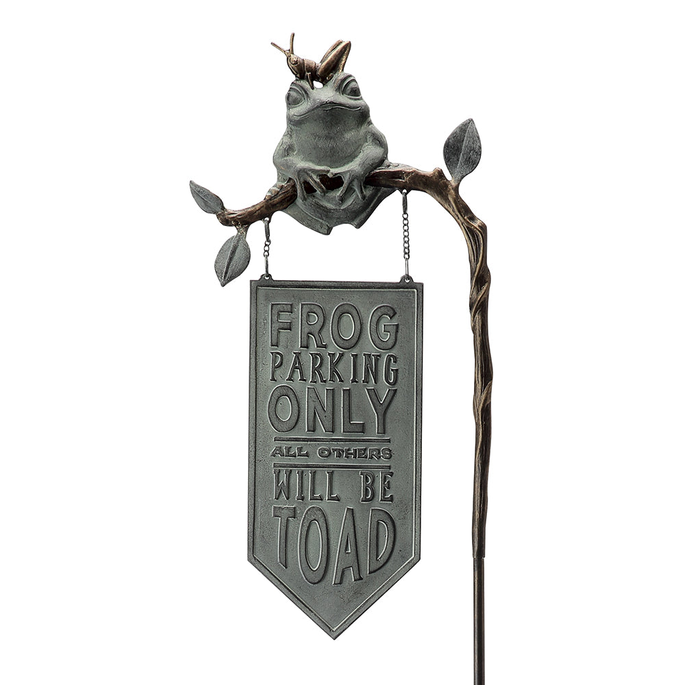 Frog Parking Garden Sign