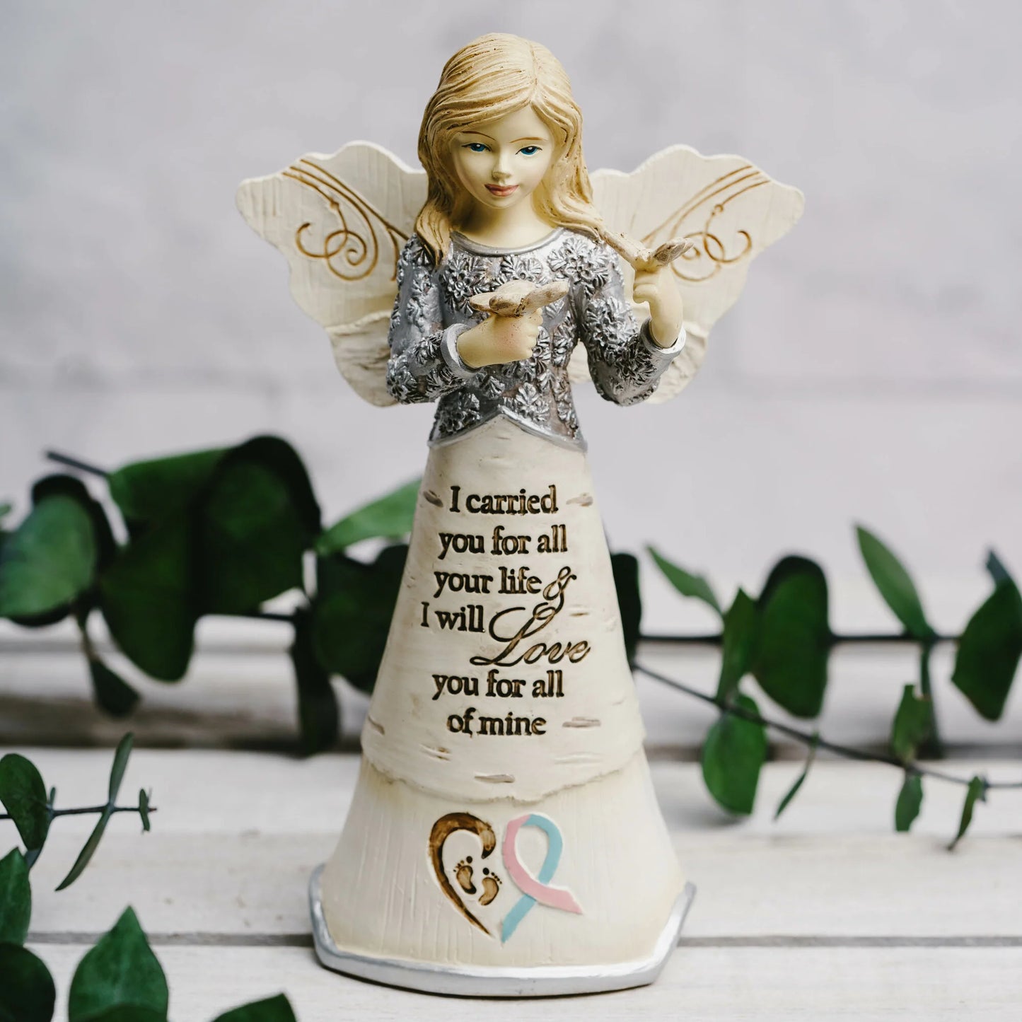 I Carried You 5" Angel Holding Butterflies