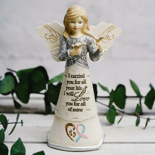 I Carried You 5" Angel Holding Butterflies