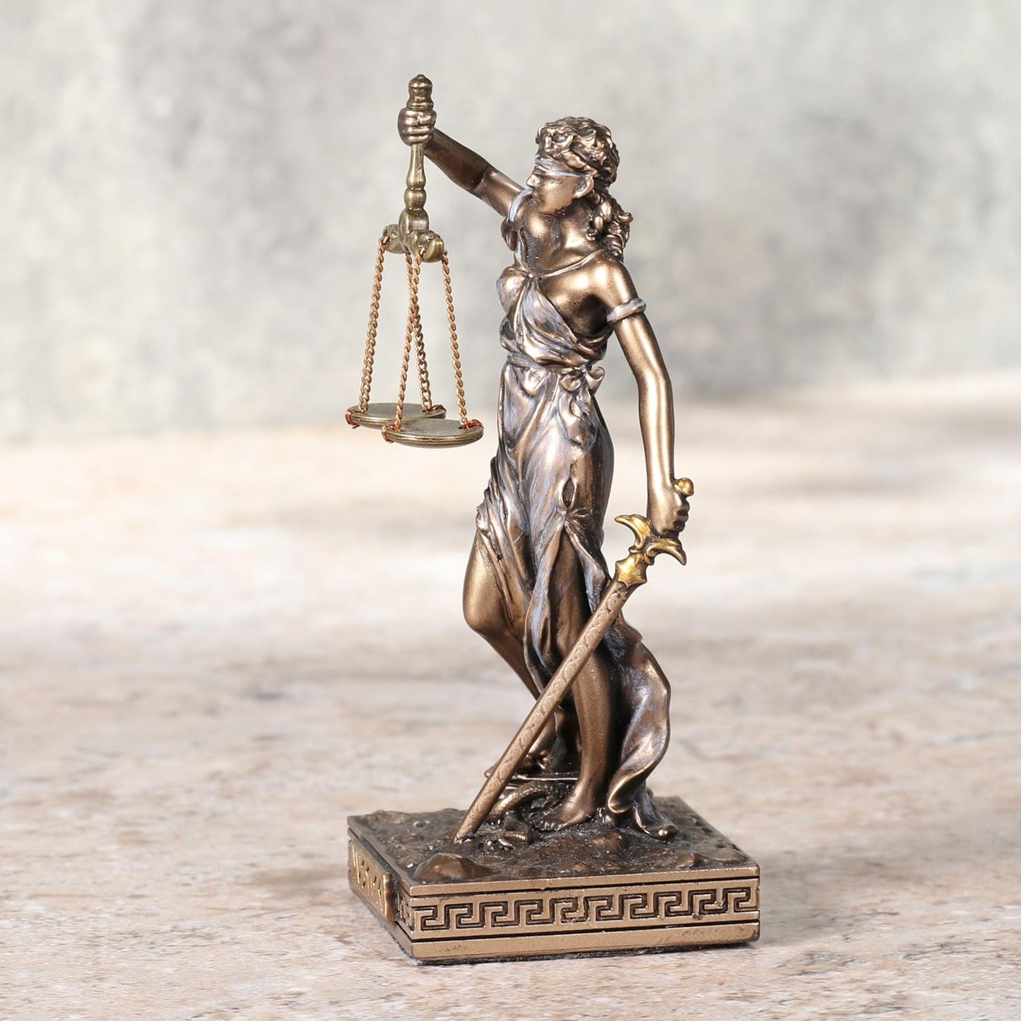 Lady Justice Greek Goddess Resin Miniature Figurine