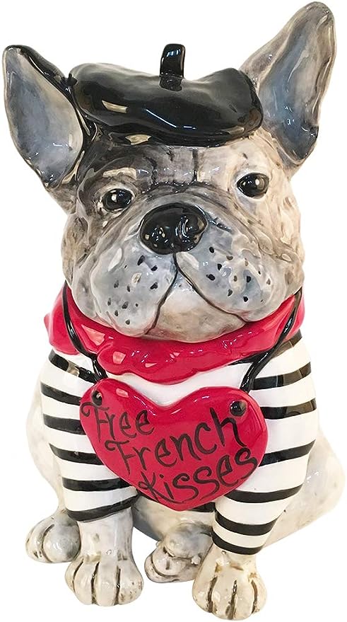Free French Kisses Bulldog Treat Jar
