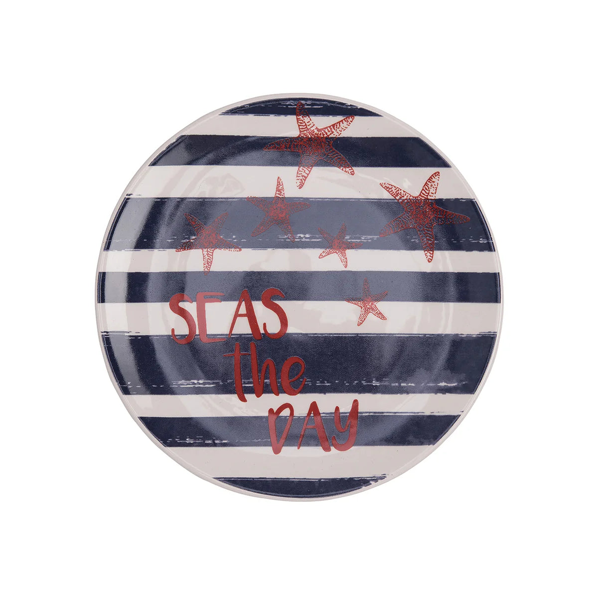 American Flag Stars Dining Plate Whale Starfish