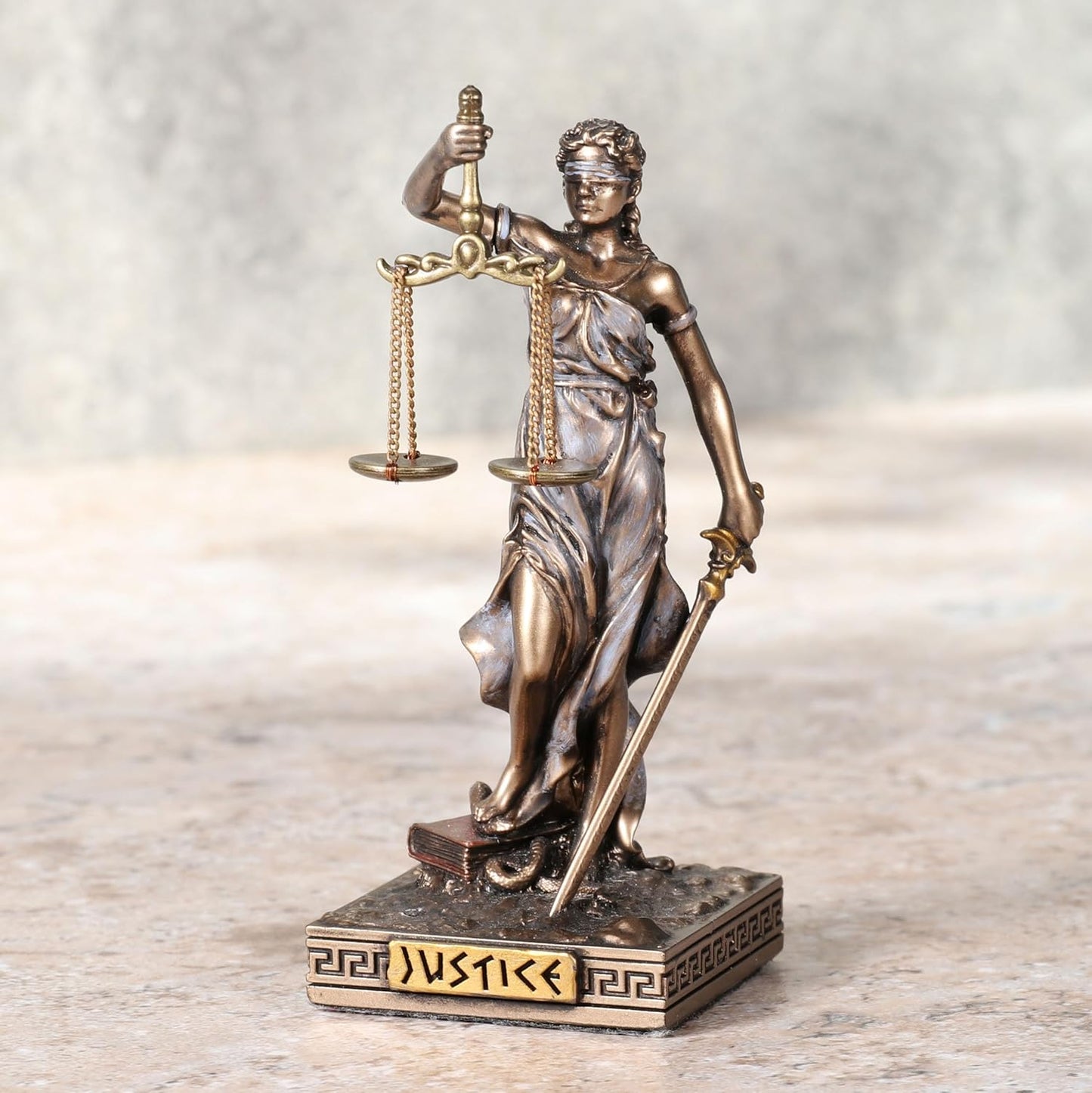 Lady Justice Greek Goddess Resin Miniature Figurine