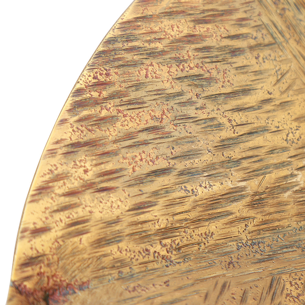 Gray and Brass Round Platters