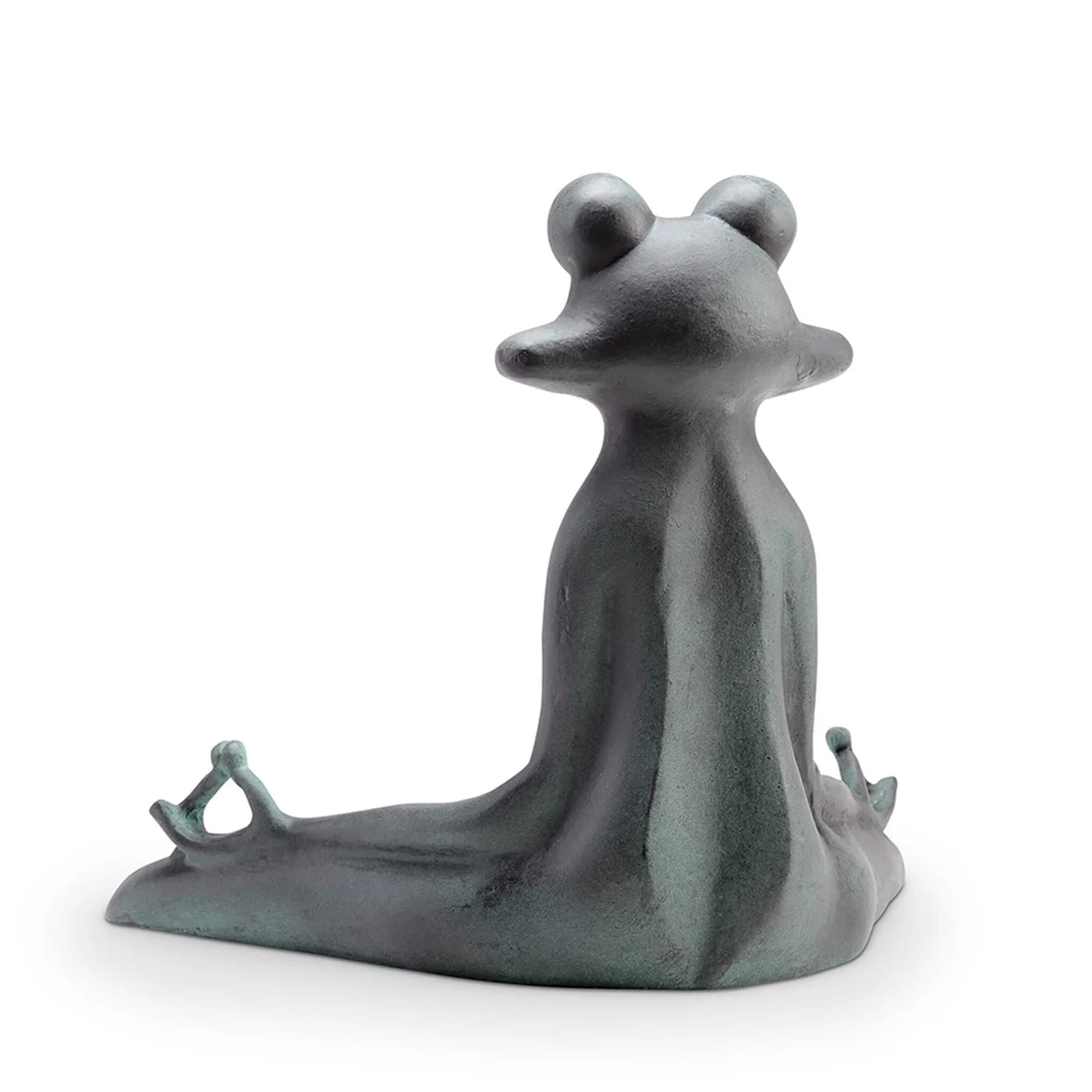 Contented Yoga Frog Garden Sculpture