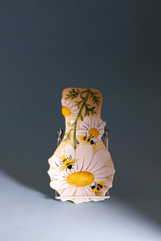 Flower and Honey Bee Spoon Rest