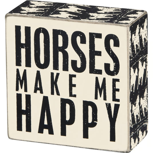 Box Sign - Horses