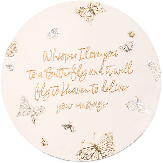 Butterfly Whispers 10" Garden Stone