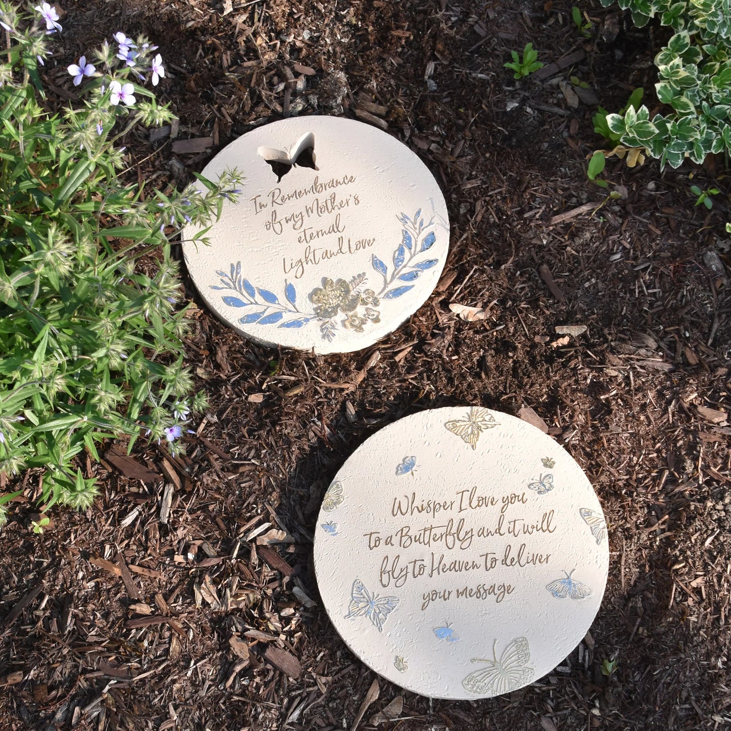 Butterfly Whispers 10" Garden Stone
