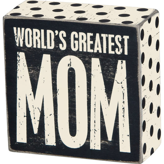 Box Sign - Greatest Mom