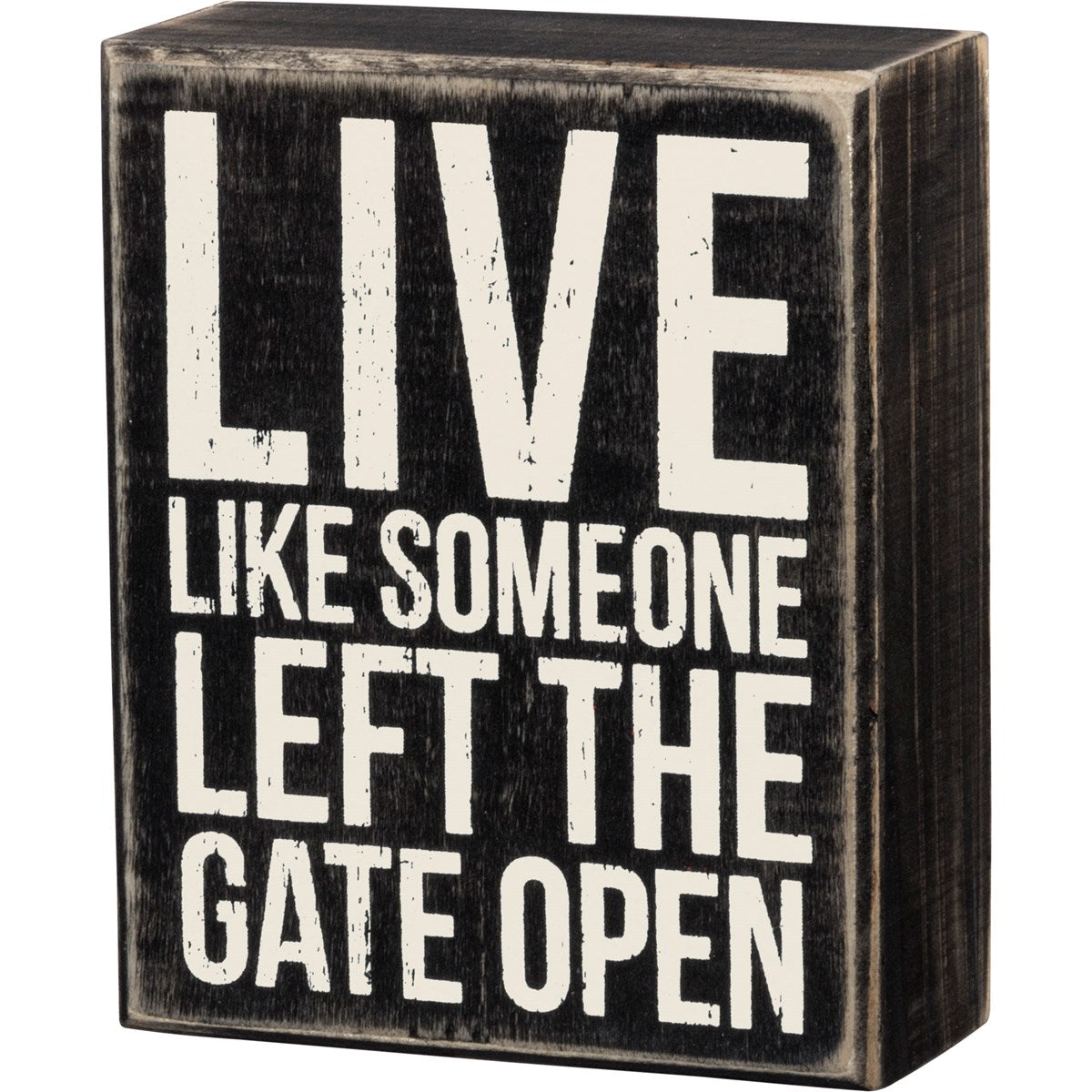 Gate Open Box Sign