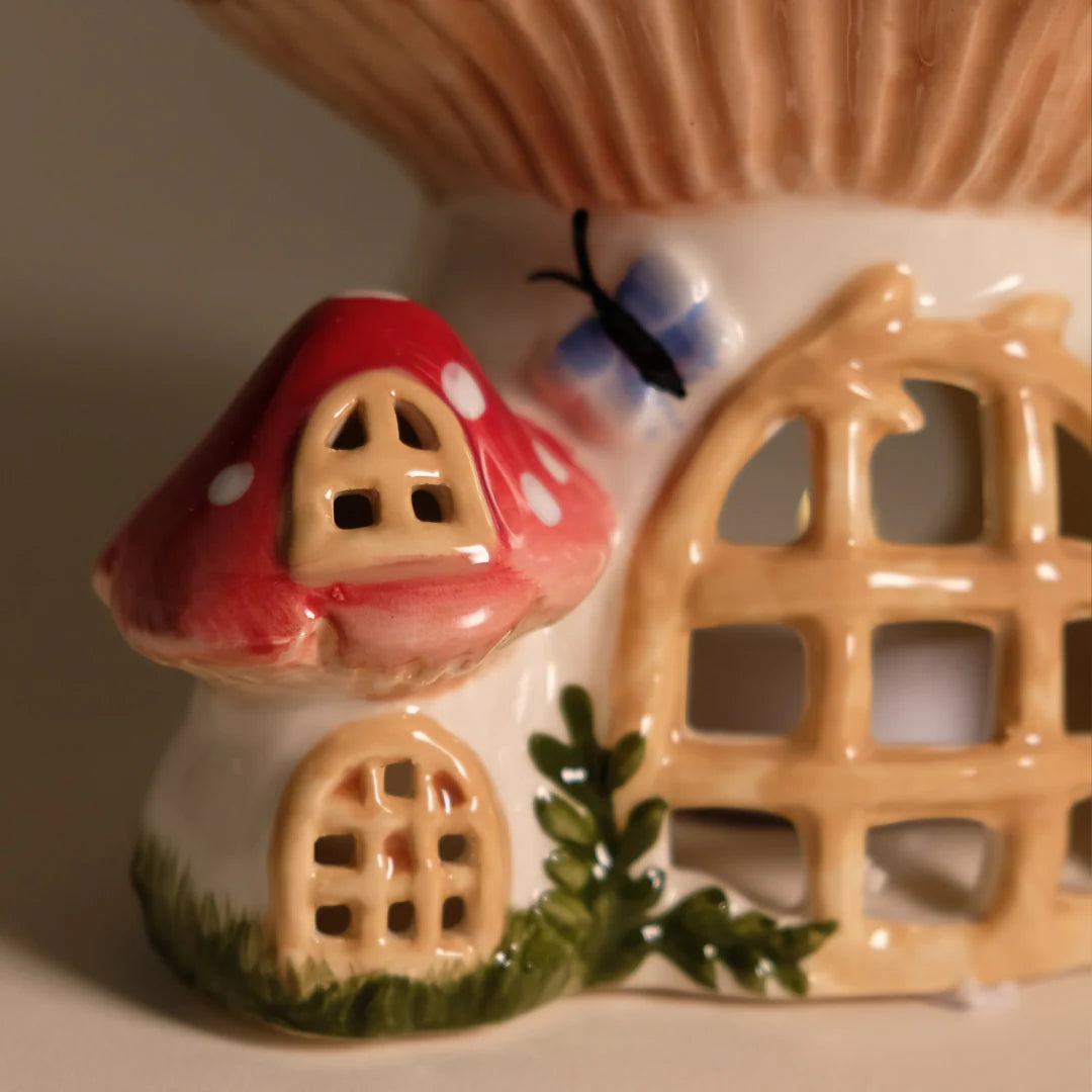 Nesting Mushroom Candle House