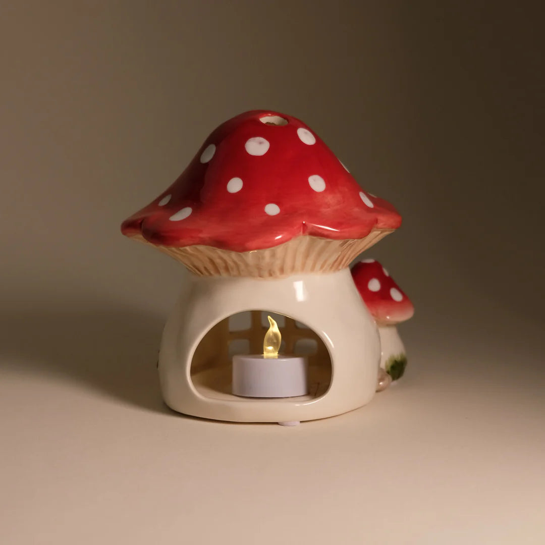 Nesting Mushroom Candle House