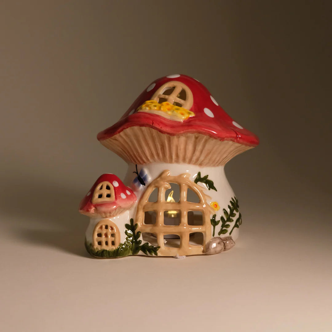 Nesting Mushroom Candle House