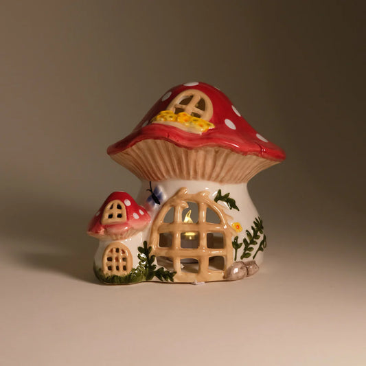 Nesting Mushroom Candle House