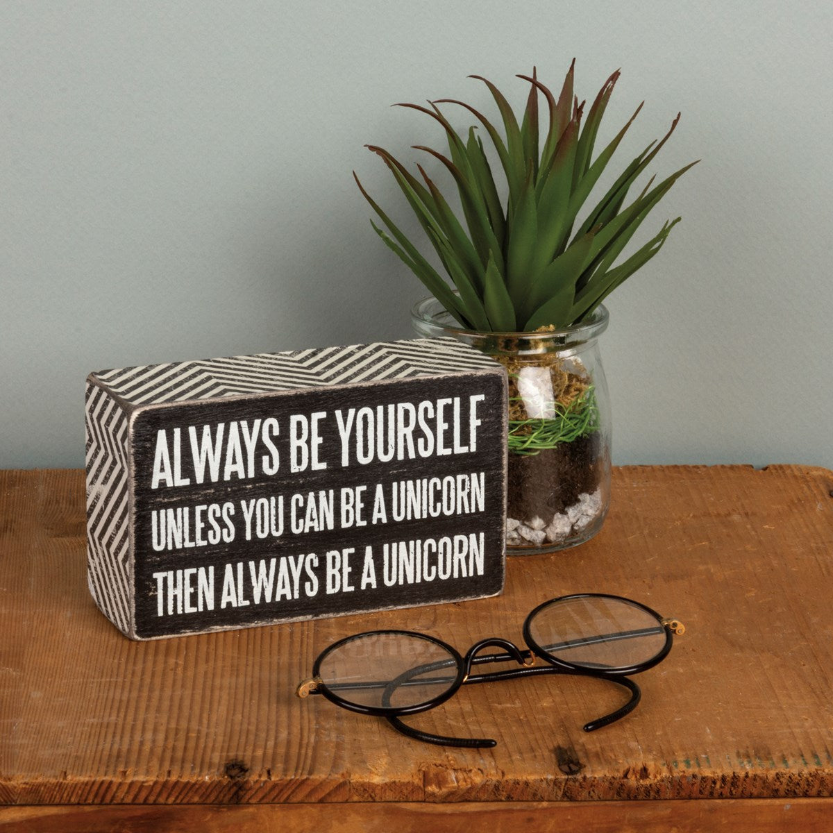 Be A Unicorn Box Sign