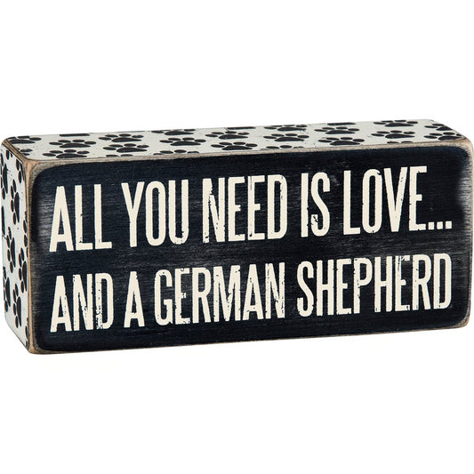 German Shepherd Box Sign