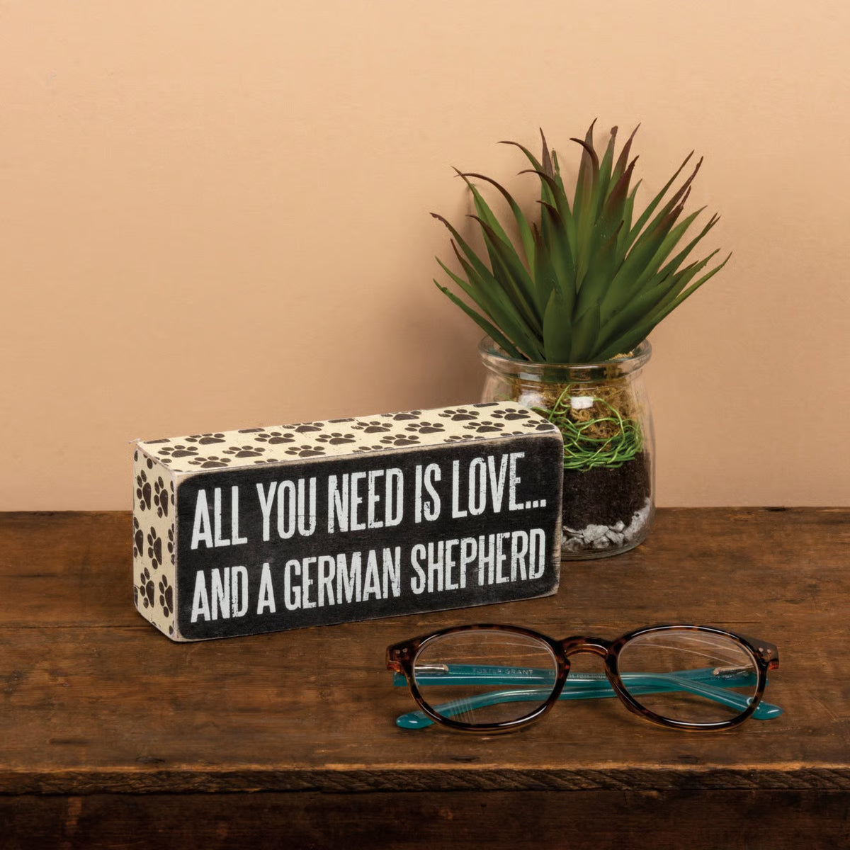 German Shepherd Box Sign