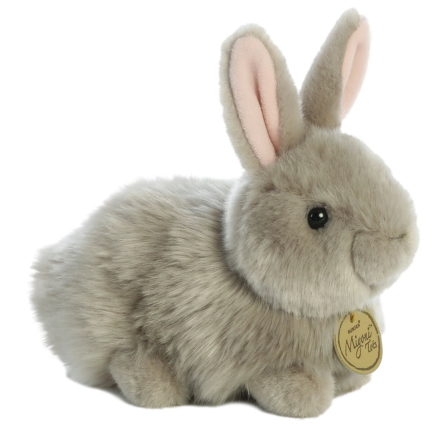 7.5" Angora Bunny Grey