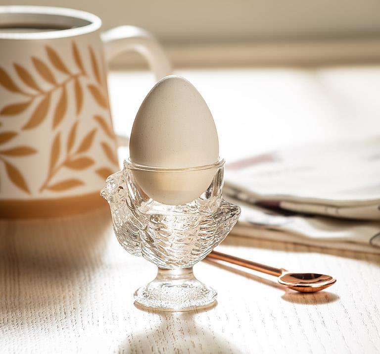 Chicken Egg Cup Figurine