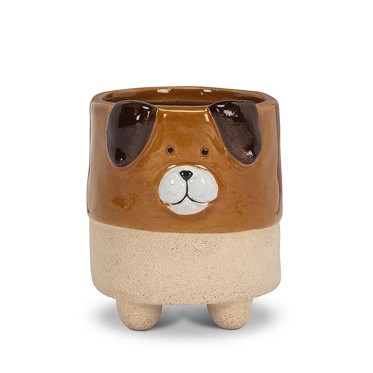 Small Dog on Legs Planter
