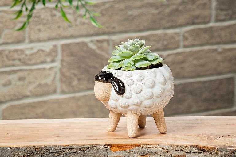 Large Sheep on Legs Planter