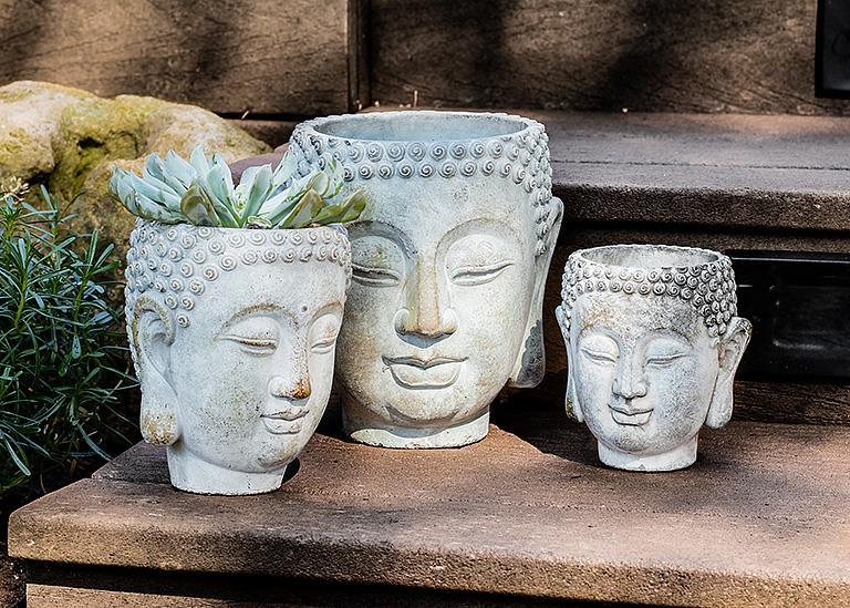 Large Buddha Head Planter