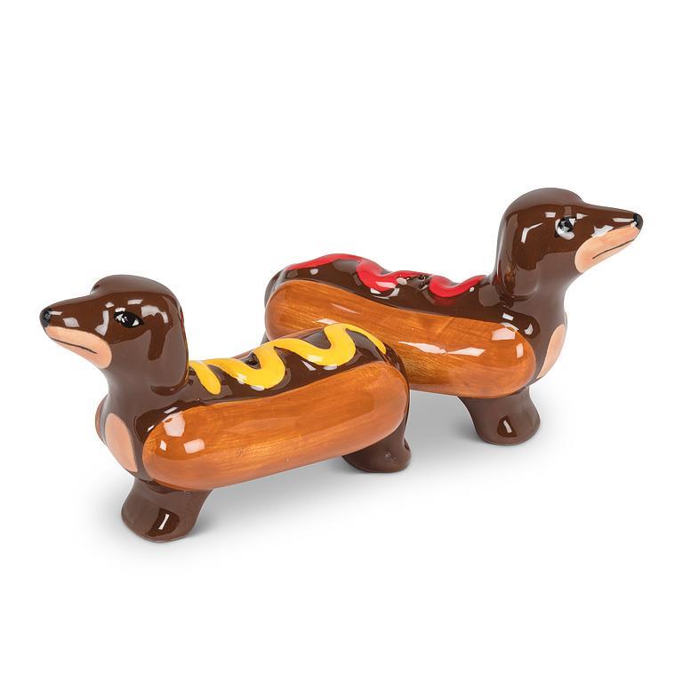 Dachshunds in Hot Dogs Salt & Pepper
